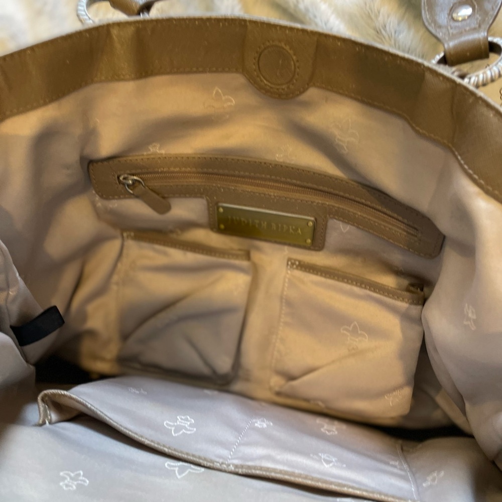 Judith Ripka Python Embossed Leather Handbag/Shou… - image 6